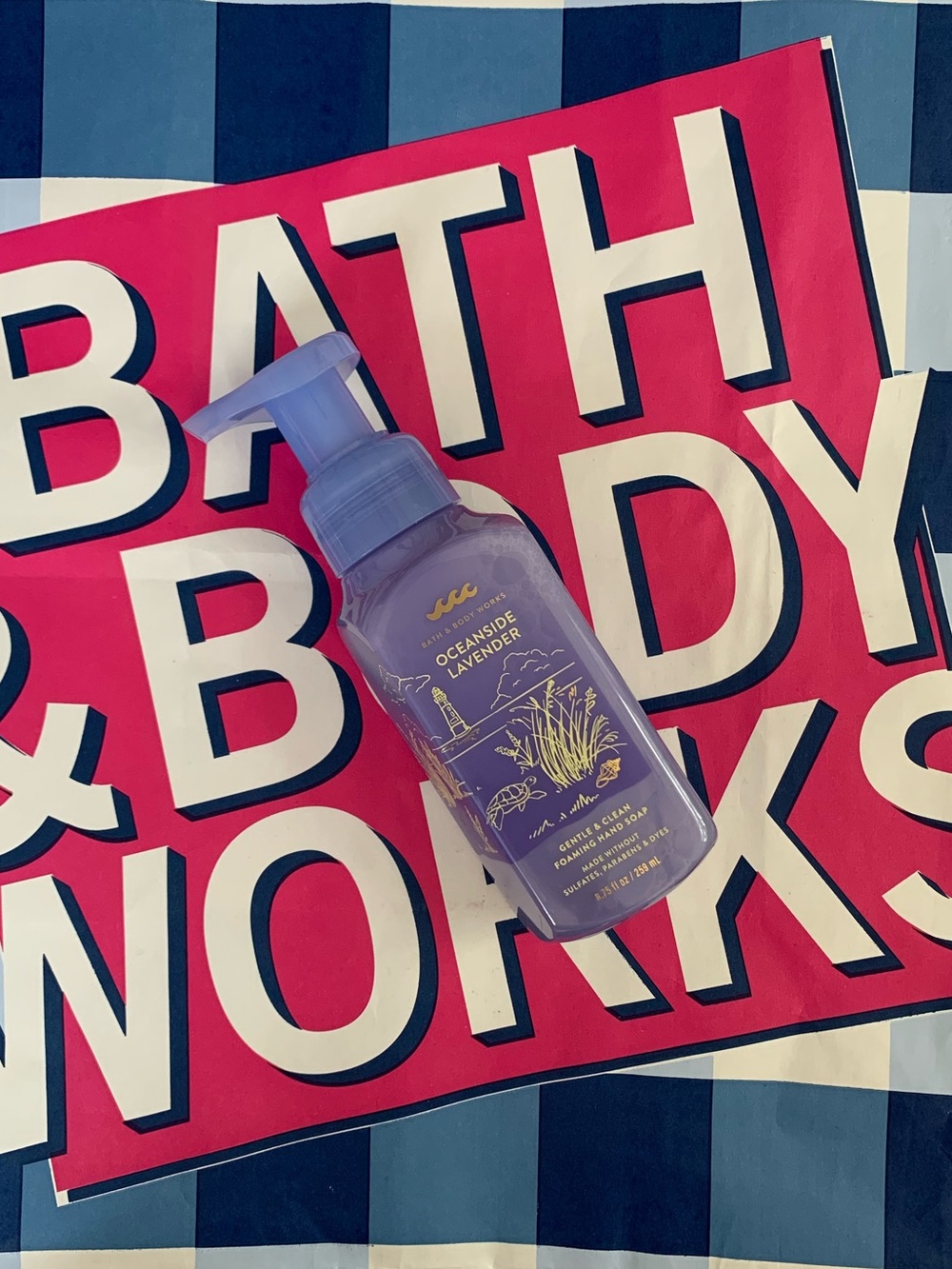 NWT Bath & Body Works Oceanside Lavender Foaming Hand Soap
